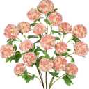 Pink Hydrangea Artificial Flowers 37.4Tall Faux Hydrangea Flowers Spray with 6 Flower Heads, Silk Hydrangeas Flower with Stems 3Pcs, Fake Hydrangeas for Indoor Outdoor Wedding Table Centerpiece Decor