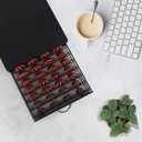 Coffee Pod Holder Storage Drawer Compatible With Verismo,Nespreso Vertuoline,CBTL,Caffitaly,Lavazza Blue Pods,40 Pod Capsule Holder,Office or Home Kitchen Counter Organizer
