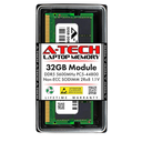 A-Tech 32GB DDR5 5600MHz PC5-44800 CL46 SODIMM 2Rx8 Dual Rank 1.1V Non-ECC Unbuffered SO-DIMM 262-Pin Laptop Computer RAM Memory Upgrade Module