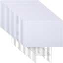 Leinuosen 20 Sets Corrugated Plastic Signs 24 x 36 Inch Blank Yard Signs with H Stakes White Corrugated Sale Sign Sheet Poster Board for Party Decorations Open Business Garage Rent House Estate Sale