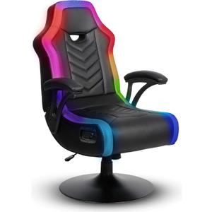 X Rocker PC Computer Gaming Desk Chair, Built-in Audio, College Dorm Essentials for Guys and Girls, Bedroom, Dorm Room Essentials, Foldable, Gifts for Gamers
