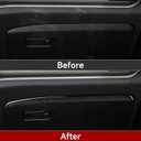 Car Copilot Glove Box Strip Sticker Carbon Fiber Decal Interior Trim Cover for Ford Explorer Sport 2020 2021 2022 2023 2024 Accessories