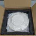 Honeydak 6 Pcs 6 Inch Pink Floral Flower Ceramic Plates Pink and White Porcelain Salad Serving Plate Vintage Dinner Appetizer Dessert Dishes Tableware for Wedding Birthday Tea Party Table Supplies