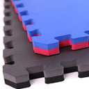 FlooringInc's 1" Thick Foam Tiles, 3'x3' or 2'x2' Reversable Interlocking Tiles, Ideal Yoga Mat, Gymnastics Mat, Workout Mat for MMA and Jiu Jitsu Training (Blue/Red)