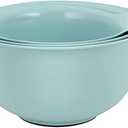 KitchenAid Universal Nesting Plastic Mixing Bowls with Non Slip Base and Pour Spout, Dishwasher Safe, Set Of 3, 2.5 quart, 3.5 quart and 4.5 quart, Aqua Sky