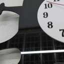 MYCENSE Cat Shaped Wall Clock Non-Ticking Battery Operated Art Clock for Bedroom Kitchen Decoration