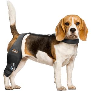 CHAMIN Adjustable Dog Knee Brace with Extra Collar, Support for Torn Acl Hind Leg, Tear Ligament, Osteoarthritis,Rear Leg Limp, Recovery After Surgery,et(Right Leg,S)