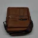 Zipper Buckle Leather Messenger Bag Crossbody Shoulder Bag Vintage Handle Bags (Red-brown)