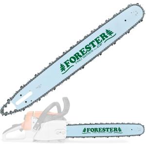 FORESTER 18" Replacement Chainsaw Bar & Chain Combo - 18in Length, .325 Pitch, .050 Gauge, K095 Mount, 72 Drive Link  Replacement Chain Saw Parts Kit For OEM Husqvarna, Jonsered, McCulloch