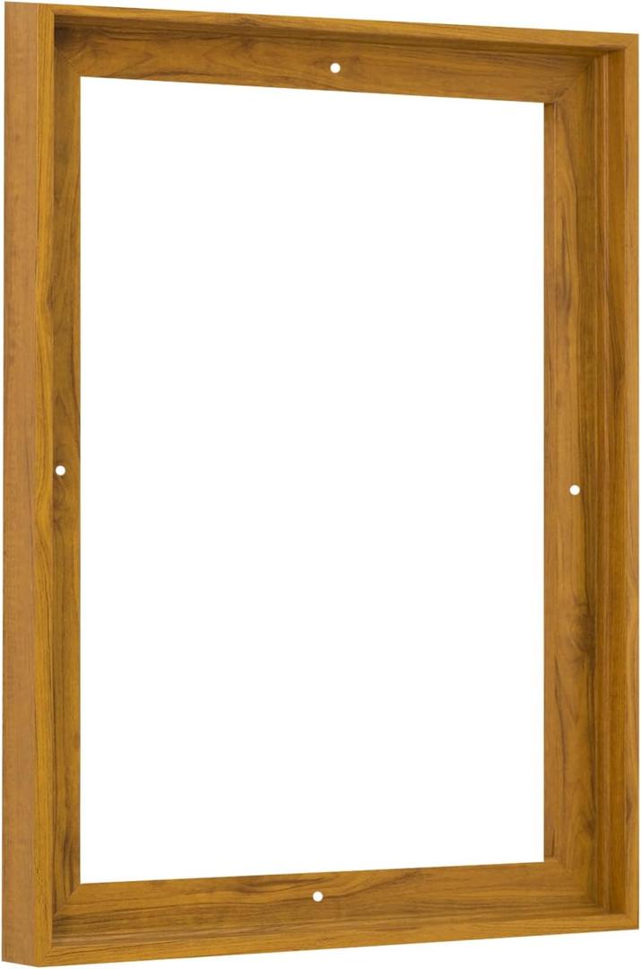 Pixy Canvas 16x24 inch Floater Frame for Canvas Paintings, Wood Panels, Canvas Panels & Stretched Canvas Boards. Floating Frame fits 5/8", 3/4" & max 7/8" Deep Artwork (Color Natural Oak 16 x 24 inch)