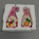 Shappy 2 Pcs Flamingo Gnomes Decor Summer Gnomes Decor Beach Tropical Tiered Tray Kitchen Table Home Decoration Small Statue Flamingo Lovers Gifts Summer Decorations for Home