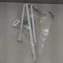 2 Pack Spring Tension Curtain Rod 18-36 inch, Adjustable Tension Rod No Drilling Small Curtain rod, Spring Loaded Curtain Rods for Windows Doorway, White