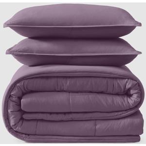 UGG Leonora Comforter Set with 2 Pillow Shams Lightweight Down Alternative Blanket Reversible Cozy Warm All Season Washable and Hypoallergenic Bedding Set, Full/Queen, Purple Shadow