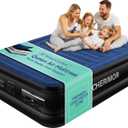 CHERIMOR Queen Air Mattress with Built-in Pump, 18" Raised Comfort Inflatable Mattress, Multi-Layer Leakproof, 800 lbs Heavy Duty Support, Fast 3-Min Inflation Blow Up Bed for Home, Camping & Guests