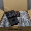 Solar Post Cap Lights Outdoor 12pack, Waterproof Fence Post Lights for 4x4 5x5 6x6 Wood/Vinyl Posts, Black Solar Deck Post Lights with 2 Color Modes Decorate Garden Patio Porch Backyard