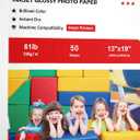 Koala Heavyweight Thick Glossy Photo Paper 13X19 Inches for Inkjet Printing Use Dye Ink 50 Sheets 61LB