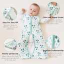 Cute Castle Baby Sleep Sack 12-18 Months - Lightweight 100% Cotton 2-Way Zipper TOG 0.5 Infant Wearable Blanket, Newborn Essentials Toddler Sleep Clothes (3 Pack Green)