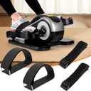 Zakle 4PCS Under Desk Elliptical Machine Pedal Straps, Suitable for Leg Pedal Exercixer for Seniors Fitness Home Sports Accessories, Ellipse Leg Exerciser Machine Pedal Straps