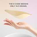 Cmojsk Strapless Sticky Invisible Backless Nipple Covers (US, Cup Band, C, 2, Black/Beige) (M)
