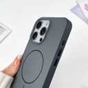 OOK Magnetic for iPhone 16 Pro Max Case, Compatible with MagSafe Silicone Camera Lens Protection Shockproof Protective Slim Phone Case for 6.9inch, Black