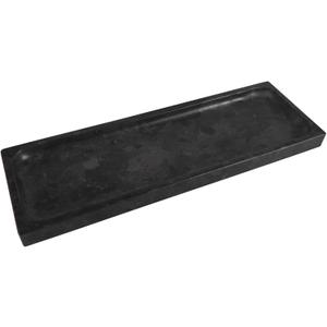 Matte Black Granite Vanity Tray - Natural Stone Rectangular Catchall, 10.6" Decorative Organizer for Bathroom, Entryway, or Desk - Minimalist Display Tray with Unique Veining (Matte Angola Brown)