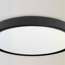 EOSMILE 4Pack 12 Inch LED Flush Mount Ceiling Light, 25W, 3000LM, CRI 95+, 2700K5000K 5CCT & Dimmable, Black Round Surface Flat Panel Light for Hallway, Kitchen, Bedroom, Laundry Room