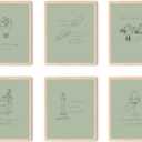 TwoDays Folk Music Inspired Posters, Song Lyric Artwork Room Decor for Fans Gifts, Singer Merch, Album Wall Art Prints for Bedroom. (8" X 10", Set of 6, UNFRAMED)