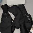 Running Vest for Women Men, USA Original Patent, Adjustable Chest Straps Running Hydration Vest with 500ml Soft Flask, Lightweight Reflective Hydration Backpack for Marathon (Medium-Large, Black)