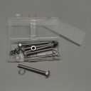 VGBUY 3/8-16 x 3-1/2" Carriage Bolts Screws 6 Sets, 304 Stainless Steel 18-8, Round Head Square Neck, Carriage Bolts and Nuts Kit, with Flat Washers