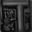 Massage Gun, Muscle Therapy Gun for Athletes, Deep Tissue Percussion Body Muscle Massager with 30 Adjustable Speeds, 10 Types of Massage Heads, Handheld Massager for Neck Back Pain Relief (black)