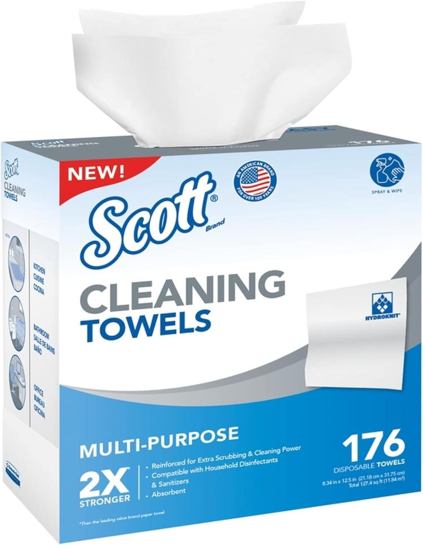 Scott Paper Cleaning Towels 176 Count - Case of: 1;