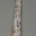 Erfoni 16.9" x394" Beige Floral Peel and Stick Wallpaper Boho Floral Leaf Contact Paper Boho Self Adhesive Wall Paper Flower DIY Removable Decoration Wallpaper for Livingroom Accent Wall Covering