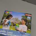 JOYIN 2 Kids Bubble Gun with 2 Bottles Refill Solution, Bubble Machine Gun for Toddlers 1-3 Kids 4-8, Party Favors, Summer Toy, Outdoors, Easter, Birthday Gift (Blue+Green)