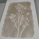 CHDITB Neutral Botanical Wall Art, Large Frame Farmhouse Begie Flower Decor, 3 Pieces