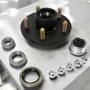 BuleVina 1 Set Trailer Wheel Idler Hub Kits, 5-Hole, 4.75'' Bolt Circle Idler Hub for 3500 lbs Axle, Suit 1-1/16" to 1-3/8" Spindle, 5x4.75 Idler Hubs Bearing Kits Replacement fits for Dexter ALKO