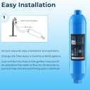 Crystala Garden Hose End Pre-Filter for Swimming Pool, Hot Tubs, Spa, Inflatable Pool, Ponds, Greatly Reduces Bad Taste, Odors, Chlorin and Sediment, up to 8,000 Gallons, 3 Pack