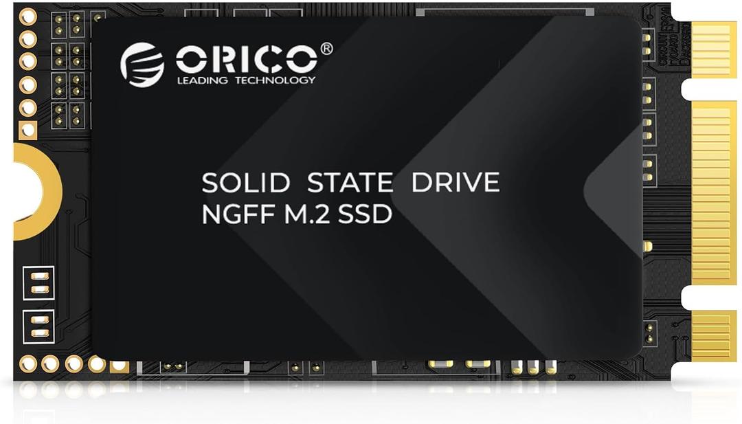 ORICO 128GB M.2 2242 SATA SSD, Compact Internal Solid State Drive with TLC NAND Flash, Up to 460MB/s Read & 420MB/s Write Speeds, Compatible with Ultra-Thin Laptops, and Mini PCs - Y20M-2242