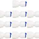 uxcell 1/4 Inch Female -1/4 Inch Tube OD Quick Connect Water Purifiers Tube Fittings Push in To Connector Filter Tubing Hose Pipe Joint for RO Reverse Osmosis System 10pcs