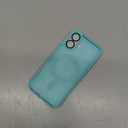 SUPFINE Magnetic for iPhone 16 Case (Compatible with MagSafe) (Military Grade Drop Protection) Slim Translucent Matte Shockproof with Anti-Fingerprint Phone Case, Blue Green