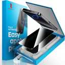 2 Pack Screen Protector for iPhone 16 Pro Max , Military Grade Shatterproof HD Tempered Glass Film, Anti Spy, Anti Glare &Blue Light, Durable and Bubble Free, Ultra Resistant, Full Coverage, Case Friendly, Easy Installation with auto-align Tray, [6.9 inch] (Privacy)