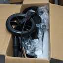 WALK MATE 3 Wheel Rollator Walker with Seat for Slim Seniors, Padded Backrest Lightweight Foldable Walker Ideal for Elderly, 8 Inch Tri-Wheel Modern Mobility Walking Aid Aluminum, Black