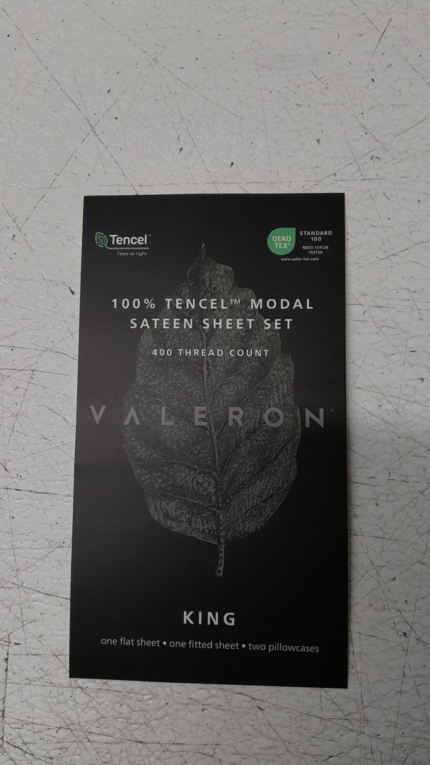 Valeron 100% Tencel Modal Sateen Woven-Luxuriously Soft, Breathable, Cooling Beech Tree Fiber-Sheet Set, King Size, Mint Valeron 100% Tencel Modal Sateen Woven-Luxuriously Soft, Breathable, Cooling Beech Tree Fiber-Sheet Set, King Size, Mint