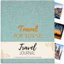 Cosmo JR Travel Journal and Travelers Notebook to Record Trips & Memories. Travel Journal for Women, Men. Travel Gifts for Adventurous Souls with 10 Keepsake Pockets. Size 9.70 x 8.0 in