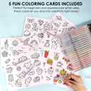 Grabie 42 Capped Glitter Gel Pen Set, 18 Iridescent&24 Essential Color Pens, Smooth Rollerball Tip, Metallic Sparkly Gel Pens for Coloring, Set of 42 Gel Pens Colored