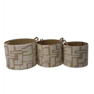 Fabric Storage Basked 3 Зiece (18x14, 16x13, 14x12 Inch)