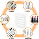 BTremary 15" Acrylic 6 Shelves Nail Polish Wall Mounted Holder Paint Organizer Storage Rack Clear Hanging Nail Polish Shelf Floating Wall Mount Nursery Bookshelves Vinyl Display Record Holder., 15*2*2*0.12 Inches