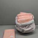 12 Pack Round Tablecloth 120 Inch - Pink Polyester Table Cloth for Round Table, Premium Pink Tableclothes Washable Fabric Table Cover for Wedding Party Banquet Restaurant Reception Dining