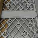 MYPET North States Paws Portable Pet Gate: 26-40" Wide. Pressure Mount. No Tools Needed. Made in USA. Dog Gate 23" Tall, Expandable, Durable Dog Gates for Doorways, Light Gray