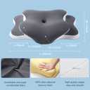 Ergo Pillow for Sleep Apnea, Neck Pain, and Snoring Relief | Cervical Neck Pillow for Side Sleepers | Orthopedic Memory Foam with Ergonomic Support