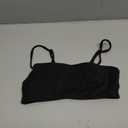 Black Sports Bras for Women Padded Adjustable Straps Basic Workout Yoga Gym Bras Y2k Casual Tops Activewear Camisole(Black Small)